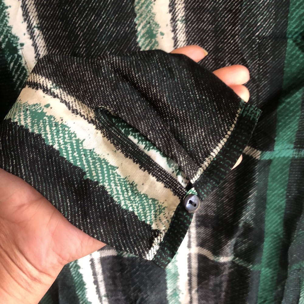 Roberto Verino green plaid top-size- 14 - Picture 3 of 15